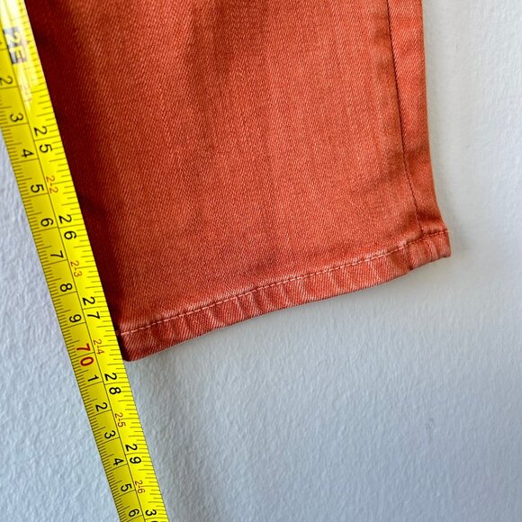 J Brand Adele Straight Leg High Rise Pants Lazlo Burnt Orange Size 25 Women’s - Picture 9 of 9